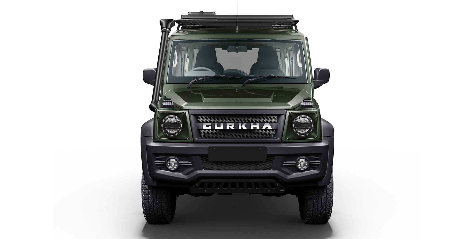 Green Colour Force Gurkha 4x4x4 with Roof Rail