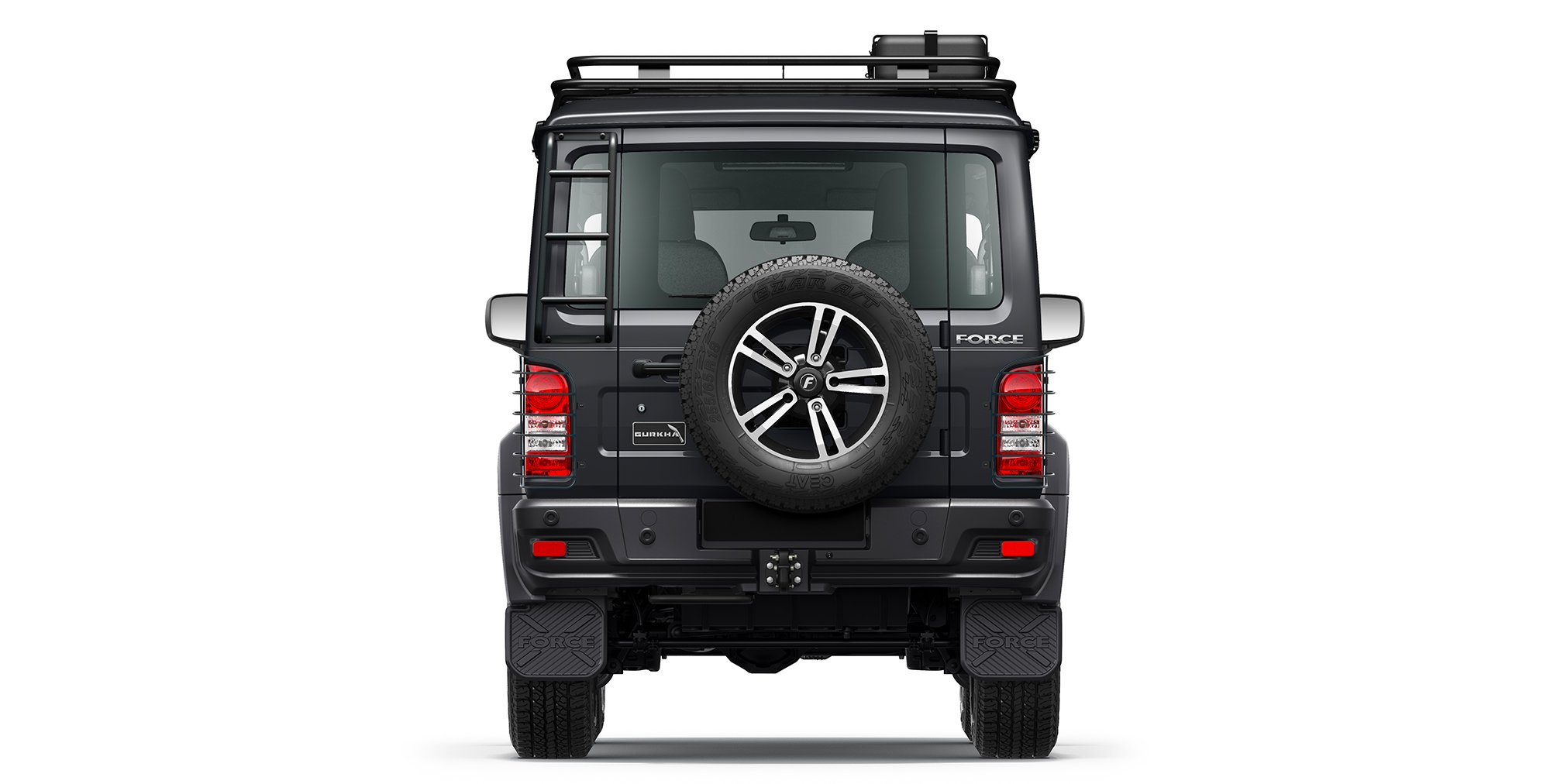 Grey Colour Force Gurkha 4x4x4 with Roof Rail