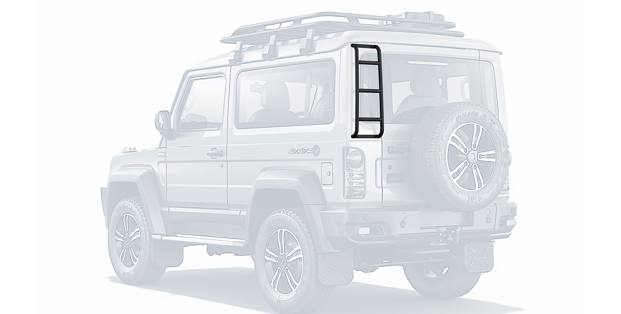 Gurkha with Windscreen Bar for off-roading adventure