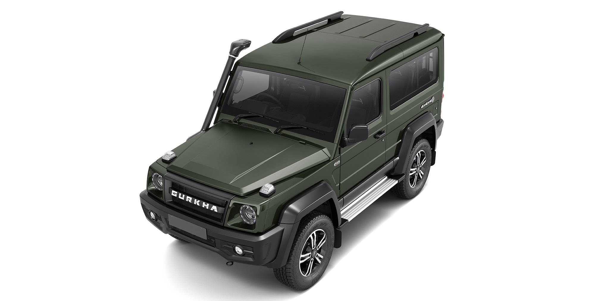 Green Colour Force Gurkha 4x4x4 with Roof Rail