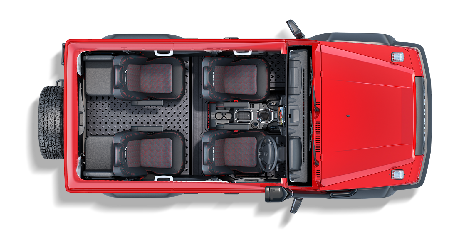 Force Gurkha 2021 Cabin and Boot Space